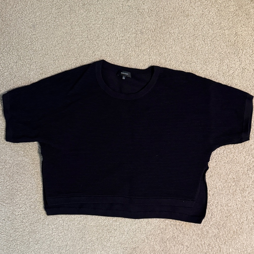 Babaton Charcoal Knit Top XS oversized